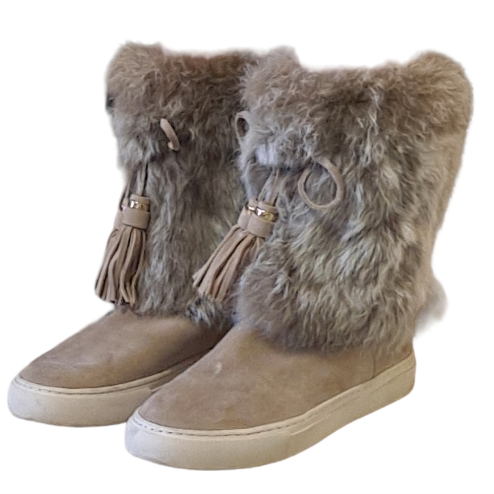 Tory Burch Angelica Rabbit Boots Size 6